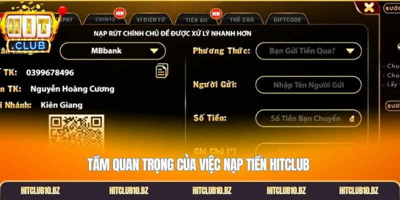 Tầm quan trọng của việc nạp tiền Hitclub 